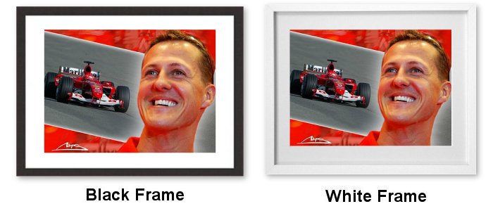 Michael Schumacher Framed Print